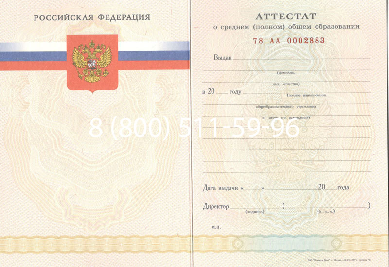 Купить Аттестат за 11 класс 2007-2010 годов в Благовещенске Купить Аттестат за 11 класс 2007-2010 годов в Благовещенске