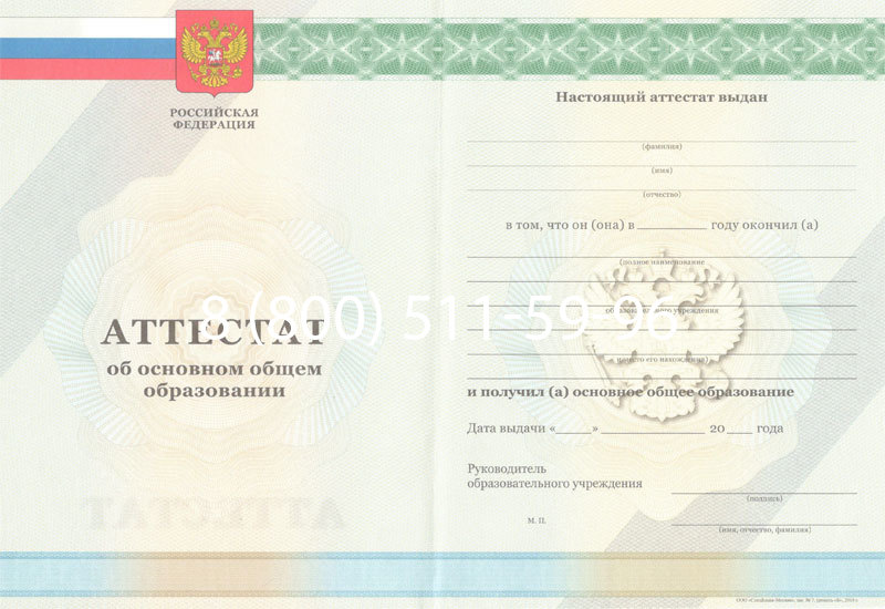 Купить Аттестат за 9 класс 2011-2013 годов в Благовещенске Купить Аттестат за 9 класс 2011-2013 годов в Благовещенске