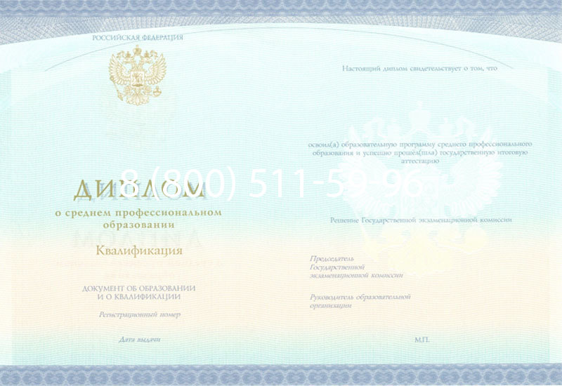 Купить Диплом колледжа (Спецбланк) 2014-2024 года в Благовещенске Купить Диплом колледжа (Спецбланк) 2014-2024 года в Благовещенске